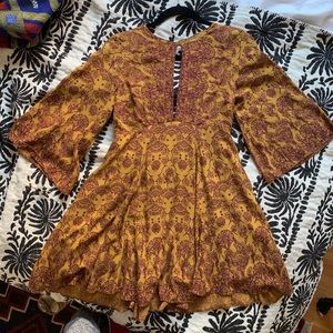 Urban Outfitters Ecote Butterfly Sleeve Mini Dress
